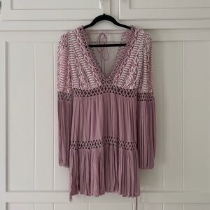 Free People Lavender/ Pink dress